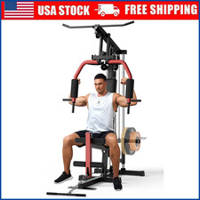 Home Gym Machine with Leg Press & Cable, 300LBS Capacity for Full Body Workout picture