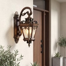 Kichler Tournai 2 -Light 24-in H Brown Hardwired Outdoor Wall Light #9357LD picture