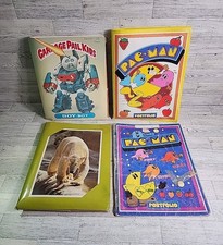 Vintage 1980s School Folder Lot Garbage Pail Kids Pacman Topps Midway Portfolio picture