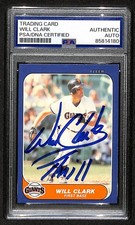 Will Clark 1986 Fleer Update Card U25 Signed/Autographed PSA/DNA Giants BA209420 picture