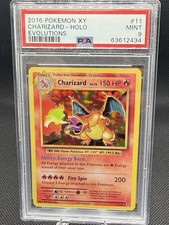 2016 POKEMON XY EVOLUTIONS #11 CHARIZARD-HOLO RARE PSA 9 picture