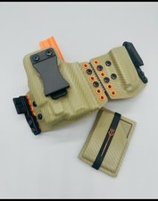 FN 510/545 w/ TLR1 HL-X - Tan Carbon & Orange Kydex Sidecar Holster IWB & OWB US picture
