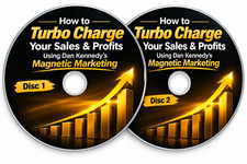 Dan Kennedy Magnetic Marketing Audio CDs Discs 1 & 2 Turbocharge Sales & Profits picture