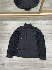 Belstaff Gold Label Nylon Mesh Biker Moto Jacket Black Made in Italy Men’s XL picture