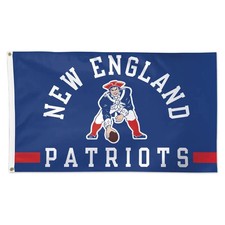 Patriots Football 3x5 ft Classic Logo Retro Flag Ideal NFL Banner USA Fast Ship picture