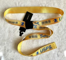 Rare Forever 21 USPS Belt One Size Synthetic Unisex Yellow 56” x 1.5