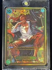 One Piece OP13-028 Shanks Green Full Art Gold Foil SP picture
