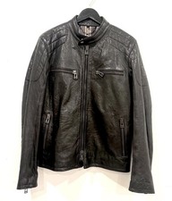 Belstaff Archer Racer Leather Jacket 50 40 Outlaw Stannard Black Beckham V K picture
