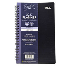 Signature 2027 Weekly & Monthly Planner Calendar, Jan-Dec,  5
