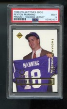 1998 Collector's Edge Peyton Manning Promo Graded ROOKIE Card PSA 9 Collectors picture