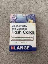 McGraw Hill Lange Biochemistry and Genetics Flash Cards Second Edition Complete picture