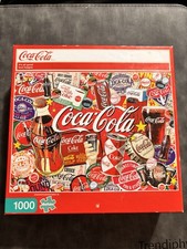Coca-Cola 1000 Piece Jigsaw Puzzle Collage, Soda Theme, Multicolor picture