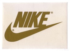 NIKE LOGO LETTERING STICKER - GOLD on Clear picture