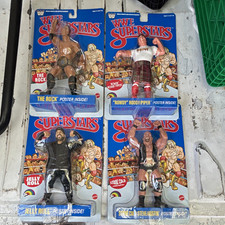 Mattel WWE Superstars Mixed Lot 4-Pack The Rock Roddy Piper Stone Cold Jelly picture
