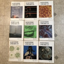 Lot Of 9 Vintage Scientific American 1968 Magazines With Original Slipcase picture
