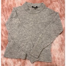 Quince Gray Alpaca Wool Blend Crewneck Sweater Women’s Size Small picture