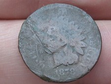 1878 Indian Head Cent Penny- About Good Details picture