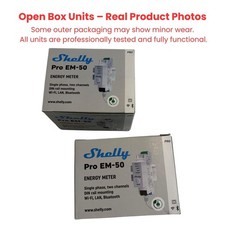 Shelly Pro EM-50 DIN Rail Energy Meter 2 Channel WiFi LAN Modbus w/ CT Open Box picture