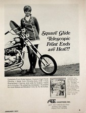 1971 AEE Choppers Square Glide Telescopic Front Ends Vintage Ad picture