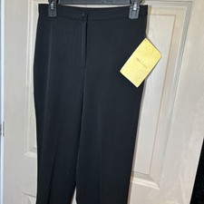 Dialogue Polyesther Stretch Women's Pants NWT Black SZ 6 picture