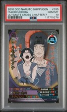 2010 DCD Naruto Shippuden Itachi Uchiha Ultimate Cross Ch 7 PSA 10 GEM MT #335 picture