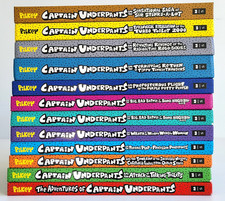 Captain Underpants Books 1-12 Complete Set FULL COLOR Hardcover Dav Pilkey picture