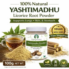 Yashtimadhu Mulethi Licorice Root Powder 100g Natural Vegan  picture