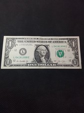 Fancy Serial Number Birthday Note $1 L04181998E, April 18th,1998,From 2021. picture