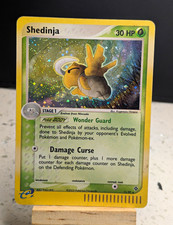 Pokemon Shedinja 11/97 EX Dragon Holo Rare Vintage 2003 e-Reader Creased Played picture