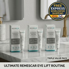 3x Remescar Sagging Eyelids (8ml) TRIPLE PACK RITUAL - FREE EXPRESS SHIPPING picture