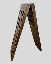 Rare Authentic Chateau Revigny Stamped French Oak A-Frame 60 BTL Riddling Rack picture