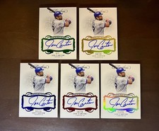 2019 FLAWLESS JOE CARTER MEMORABLE MARKS AUTO RAINBOW - /5, /10, /15, /20, /25 picture