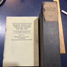 Cheaper production through Foreman & Men, 1921 12 Boxed Pamphlets - Labor Manual picture