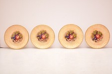 RARE Set of 4 Aynsley Orchard Gold 5