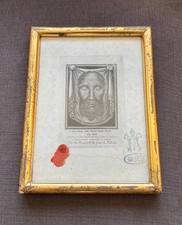 Relic - Veil of Veronica - The Holy Face of Jesus - Sudarium - COA 1885 picture