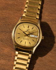 Enicar Ocean Pearl TV Case Day Date 25J Automatic Men’s Watch 1970s Swiss picture