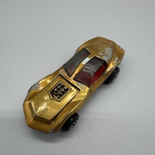 Vintage Johnny Lightning Custom Mako Shark #360 Gold Diecast Toy Car Topper picture