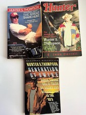 Hunter S. Thompson Book Lot The Gonzo Papers Generation Of Swine E. Jean Carroll picture