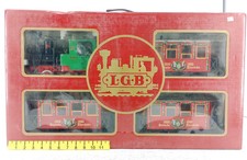 LGB G SCALE DEUTSCHE EISENBAHN 1835-1985 ANNIVERSARY SET W/ LOCOMOTIVE & 3 PASSE picture