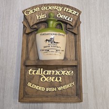 VTG 1978 TULLAMORE DEW IRISH WHISKEY 3-D PUB DISTILLERY SIGN WITH ICONIC JUG picture