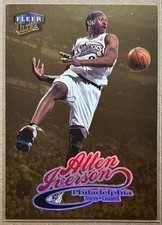 1998, 1999 Fleer Allen Iverson Basketball Collectible 13+ picture