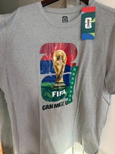 FIFA  Official Licensed World Cup T Shirt XL Gray BRAND NEW WITH TAGS picture