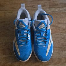 Nike Men’s Low Top Lace-Up Athletic Sneakers, Blue/White Colorblock Sports picture