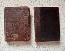 Lot Of 2 Antique Mini Church Books Hymns Liturgy 1916 1917 Evangelical Lutheran picture