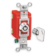 Hubbell Wiring Device-Kellems Hbl1221rkl Wall Swtch, 1-Pol, 20A, Ss, Barrl Key picture