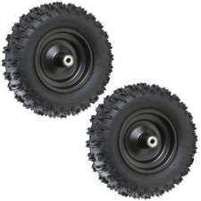 Pair 4.10-6 Tire Rim Wheel Assembly Snow Blower Thrower ATV Go Kart 410-6 4.10x6 picture