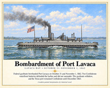 Bombardment of Port Lavaca Detailed Civil War Art/468578806 picture