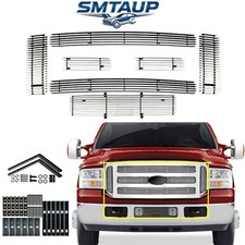 Chrome Billet Grill For 08-10 Ford F-250/F-350/F-450/F550 Super Duty Grille 7pcs picture
