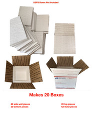 Styrofoam Cooler Box Insulation For USPS Box 4 - 7x7x6 Makes 20  Styrofoam Boxes picture