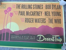 Desert Trip 2016 Poster Rolling Stones Bob Dylan Neil Young Paul McCartney picture